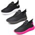 Kit 3 Tênis Boost Unissex Evoltenn Esportivo Colmeia Preto Branco, Black e Preto Rosa