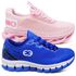 Kit 2 Tênis Infantil Evoltenn Trança e Impacto Rosa e Azul