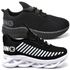 Kit 2 Tênis Infantil Esportivo Modelos Diferentes Preto Branco e Black