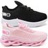 Kit 2 Tênis Infantil Esportivo Modelos Diferentes Rosa e Preto Branco