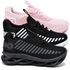 kit 3 Tênis Infantil Evoltenn Sola Trança Escolar Black, Preto Branco e Rosa