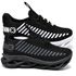 kit 2 Tênis Infantil Evoltenn Sola Trança Escolar Black e Preto Branco