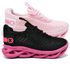 kit 2 Tênis Infantil Evoltenn Sola Trança Escolar Rosa e Preto Pink