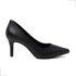 Sapato Feminino Scarpin Preto Bico Fino Salto Fino 