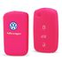 Capa Silicone Protetora Canivete Chave 3B VW Rosa