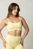 Top Fitness Feminino Canelado Amarelo