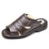 Sandália Masculina de Couro Legitimo Café