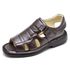Sandália Masculina de Couro Legitimo Café