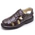 Sandália Masculina de Couro Legitimo Café