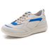 Tênis Casual Feminino de Couro Legitimo Gelo Marinho