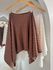 BLUSA CAPA EM TRICÔ MODAL CHOCOLATE