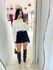 BLUSA CROPPED MANGA LONGA COM CINTO - OFF