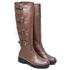 Bota Biker Cano Alto Capuccino