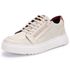 Sapatênis Tênis Casual Ferrile Em Couro Cor Off White 