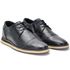 Sapato Social Bico Redondo Masculino Em Couro Preto 