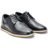 Sapato Oxford Casual Masculino Brogue Em Couro Preto