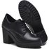 Sapato Oxford Sola Tratorada Feminino Pimpinella Preto Fosco