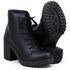 Bota 6209 Cano Curto Sola Tratorada Pimpinella Preto Fosco