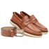 Kit Sapato Social Loafer Masculino Em Couro + Cinto Em Couro Caramelo