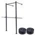 Kit Treino Completo com Rack de 1 Modulo , Barra de 20kg e Anilhas
