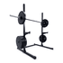 Kit Treino Completo com Squat Rack de 1.80, Barra de 20kg, Anilhas e Acessórios 