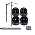 Kit Treino Completo com Rack de 1 Modulo , Barra de 20kg e Anilhas Flexbe Fitness