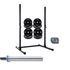 Kit Treino Completo com Squat Rack de 1.80, Barra de 20kg e Anilhas Flexbe Fitness