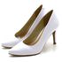 Sapato Feminino Scarpin 1720 Napa Branca