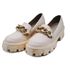 Sapato Feminino Oxford Tratorado 190253 Napa Off White