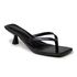 Tamanco Feminino Dedo Salto Kitten Heels 5410 Croco Preto