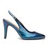Scarpin Mule De Salto Alto Slingback Electra Azul 6021
