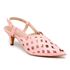 Sandalia Scarpin Salto Baixo Slingback Bico Fino 6033 Santorine Lady- Margarida