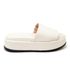 Tamanco Feminino Anabela Plataforma Salto Alto Confortável 5300 Napa Off White