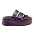 Sandália Feminina Papete Flatform Tira Com Fivela 5301 Electra Roxa