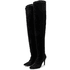 Bota Over Feminina Acima do Joelho 1735 Suede Preto