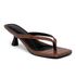 Tamanco Feminino Dedo Salto Kitten Heels 5410 Croco Cacau