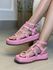 Sandália Papete Flatform Feminina Em Napa Tutti Frutti 183070