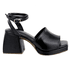 Sandália Meia Pata Feminina Salto Grosso 195011 Floter Preto