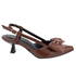 Scarpin Slingback Feminino 5420 Floter Cacau