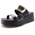 Tamanco Feminino Plataforma Salto Médio 5205 Floter Preto