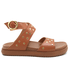 Papete Flatform Flor da Pele Napa Caramelo Conforto e Estilo 004