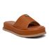 Tamanco Feminino Flatform Plataforma 23413 Rafia Caramelo