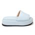Tamanco Feminino Anabela Plataforma Salto Alto Confortável 5300 Santorine Acqua