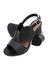 Sandália de Salto em Couro Preto