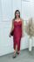 VESTIDO MIDI FEM FLORIE COURO NICOLY REF:1