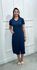 Vestido Laura Midi Moletinho Azul Marinho