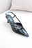 SCARPIN SLINGBACK PRETO VERNIZ AMÉLIA