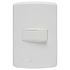 INTERRUPTOR HORIZONTAL SIMPLES 10A/250V 4X2 DUALE UP SOPRANO