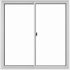 Janela Slim Branca de 2 Folhas Com Vidro Liso 100x100cm Líder