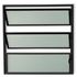 BASCULANTE PRETO COM 2 ARTICULAÇÕES DE VIDRO LISO 60x80cm LÍDER 